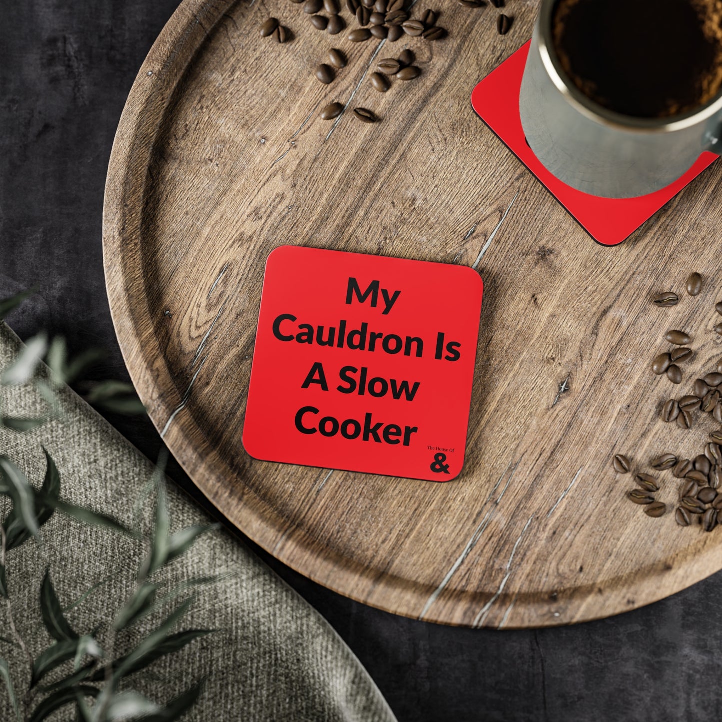 Coaster - My Cauldron Is A Slow Cooker (Red)