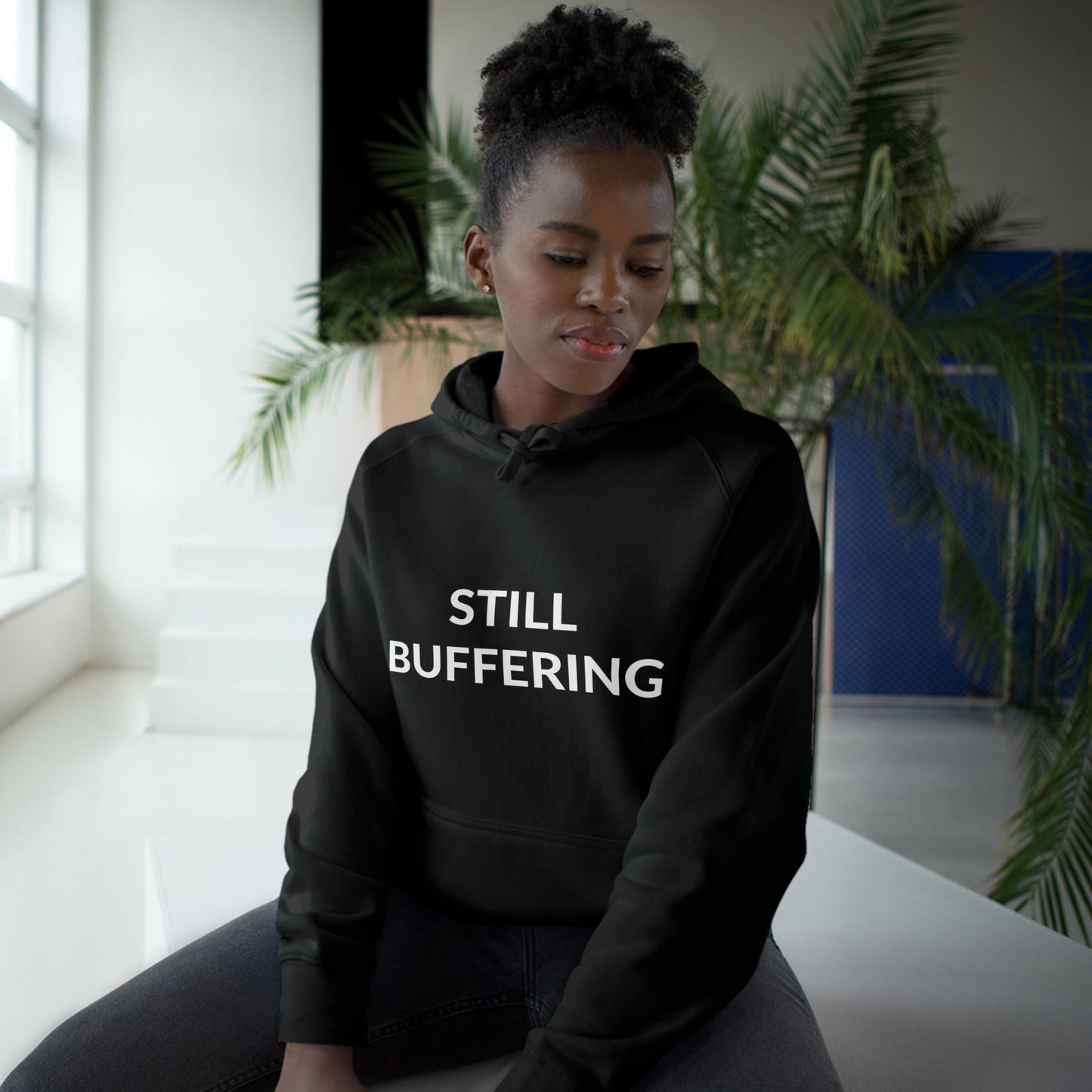 Unisex Supply Hoodie - Still Buffering in Midnight (M)