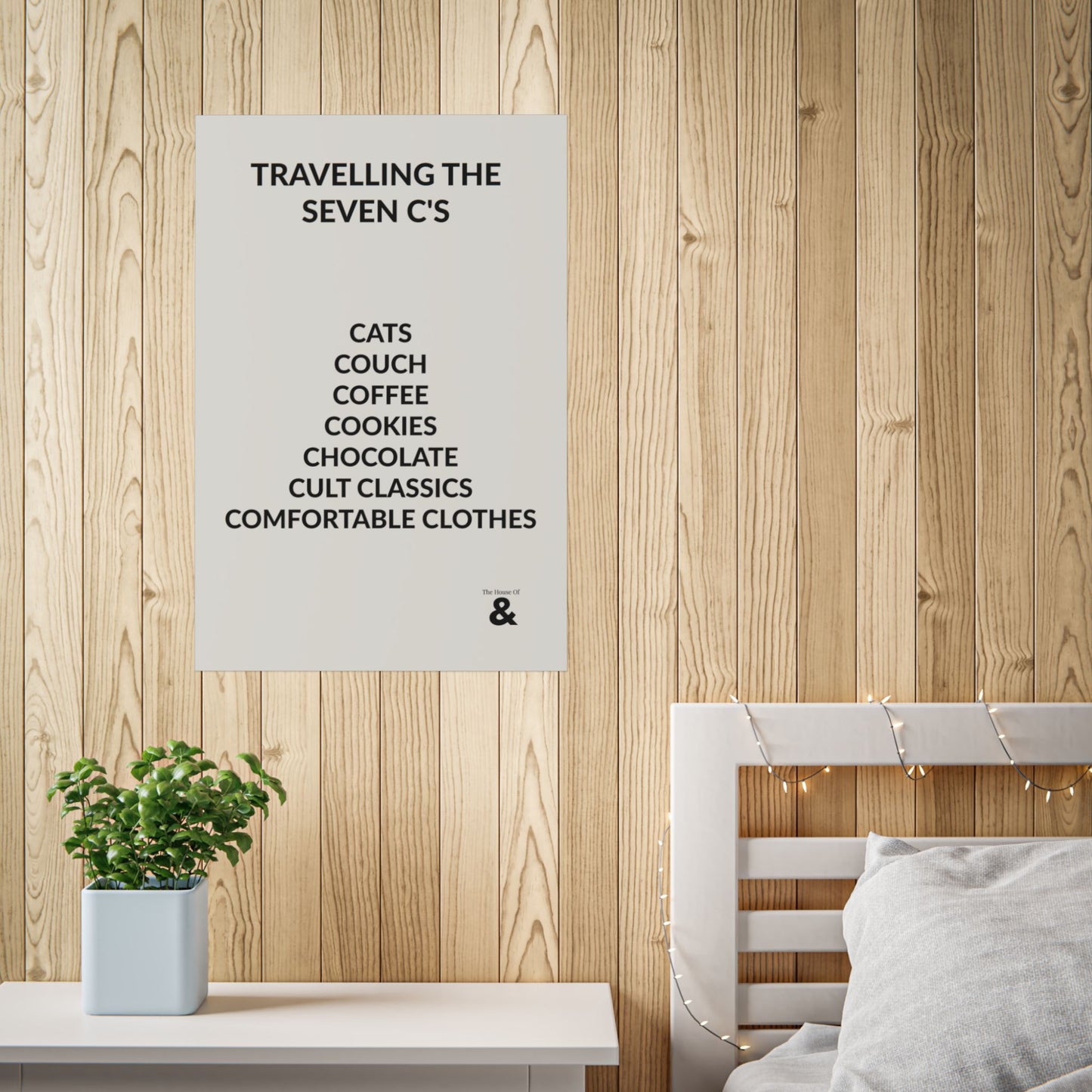 Unframed Poster - Travelling The Seven C's in Storm Cloud