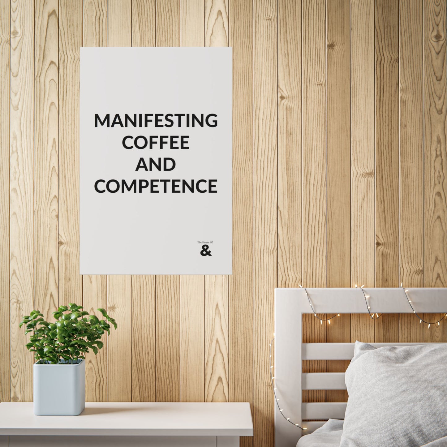 Unframed Poster - Manifesting Coffee And Competence in Cloud
