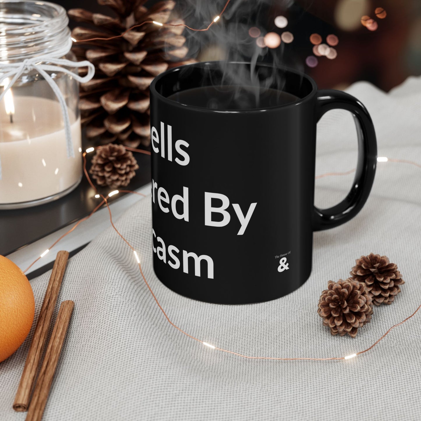 Black Mug - Spells Powered By Sarcasm