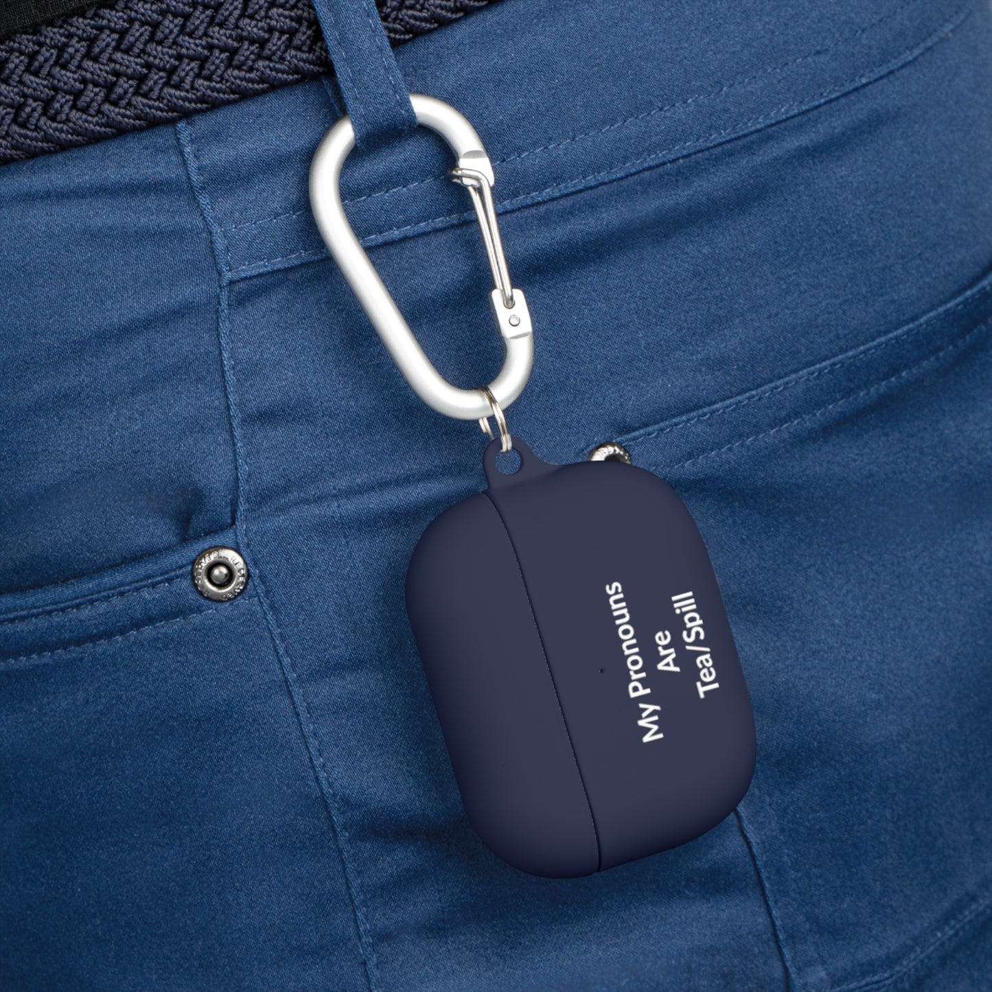AirPods Pro Case Cover - Tea/Spill - White Text