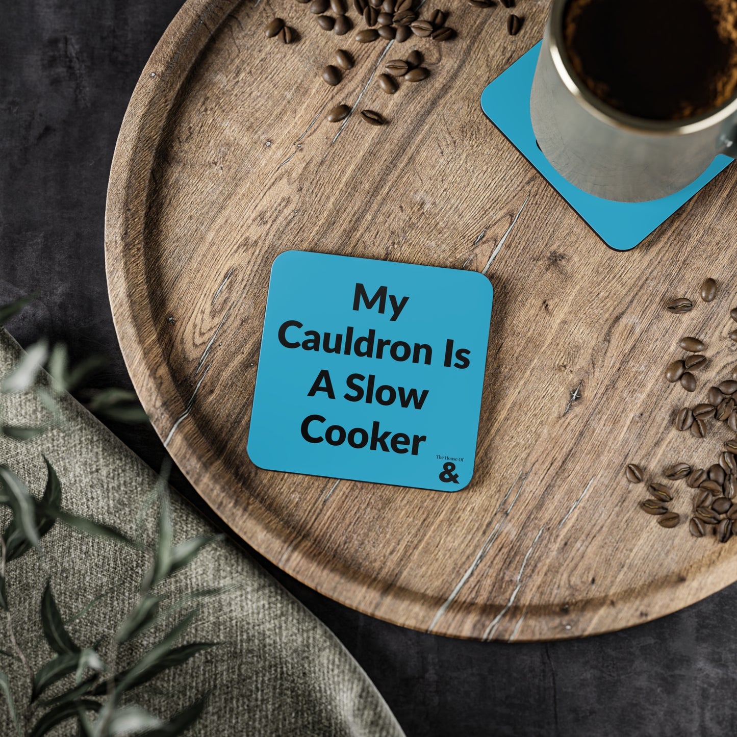 Coaster - My Cauldron Is A Slow Cooker (Turquoise)