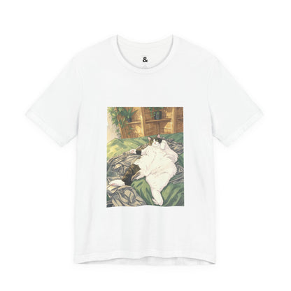 Unisex Jersey Short Sleeve Tee - Poser in Cloud (S)