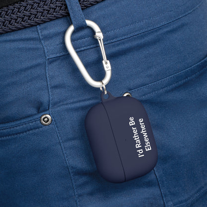 AirPods Pro Case Cover - I'd Rather Be Elsewhere - White Text