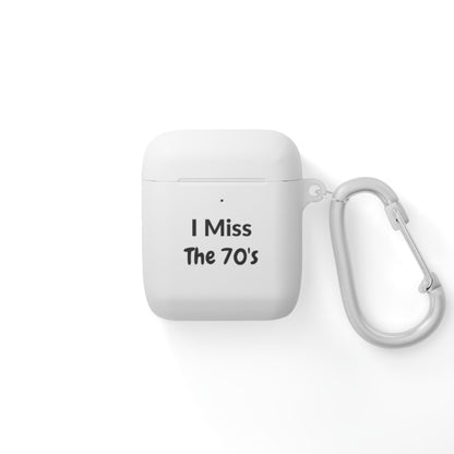 AirPods Case Cover - I Miss The 70's - Black Text