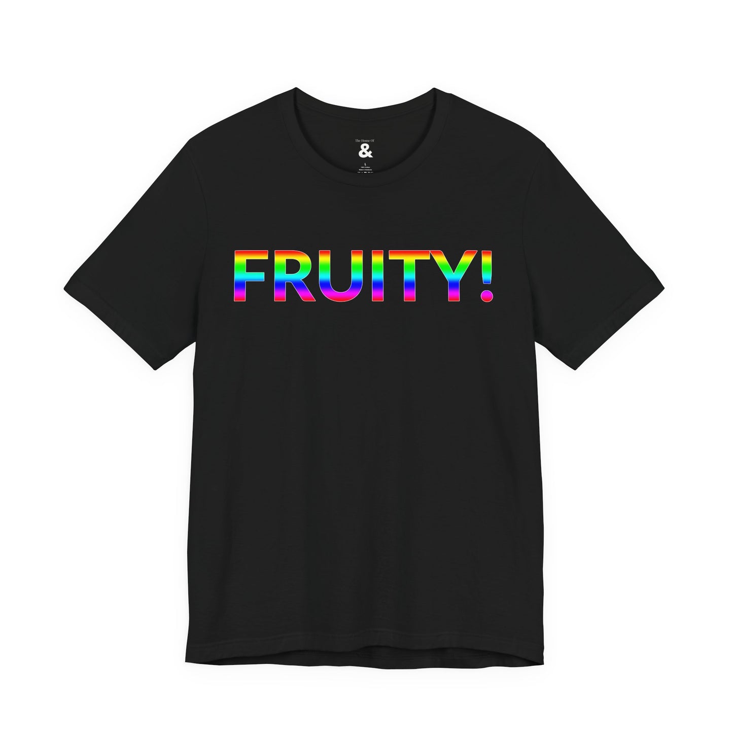 Unisex Jersey Short Sleeve Tee - Fruity! in Midnight (M)