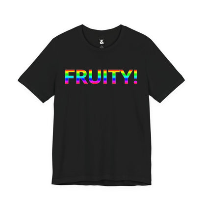 Unisex Jersey Short Sleeve Tee - Fruity! in Midnight (M)