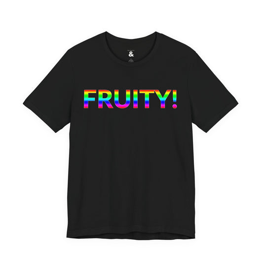 Unisex Jersey Short Sleeve Tee - Fruity! in Midnight (M)