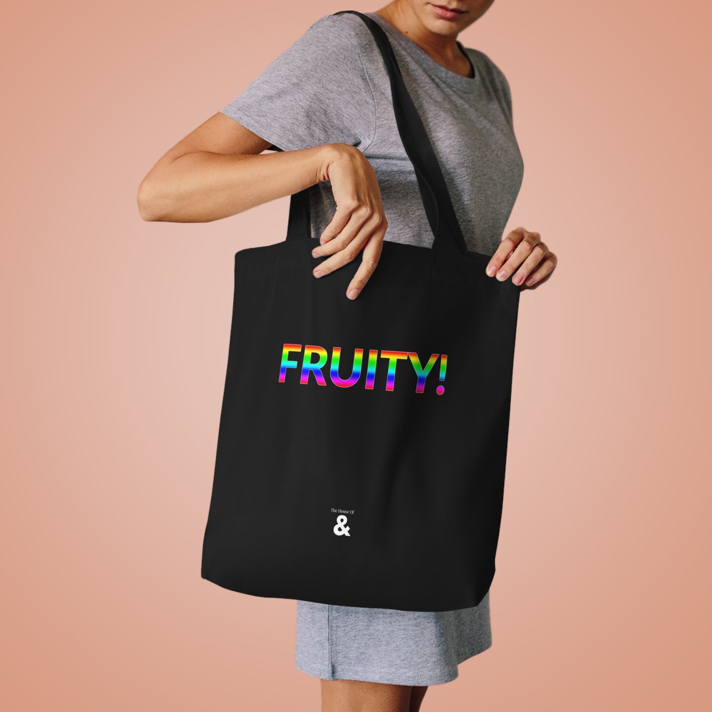Midnight Cotton Tote Bag - Fruity! (Pride Collection)