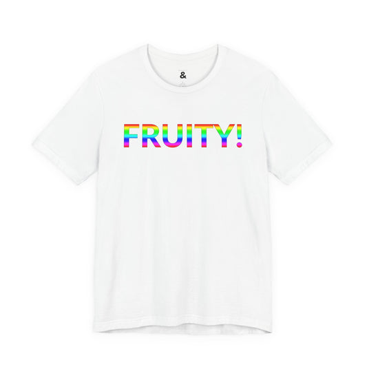 Unisex Jersey Short Sleeve Tee - Fruity! in Cloud (L)