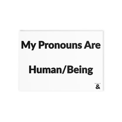 Boutique Gift & Collectible Card - Human/Being (One-sided print in Cloud)