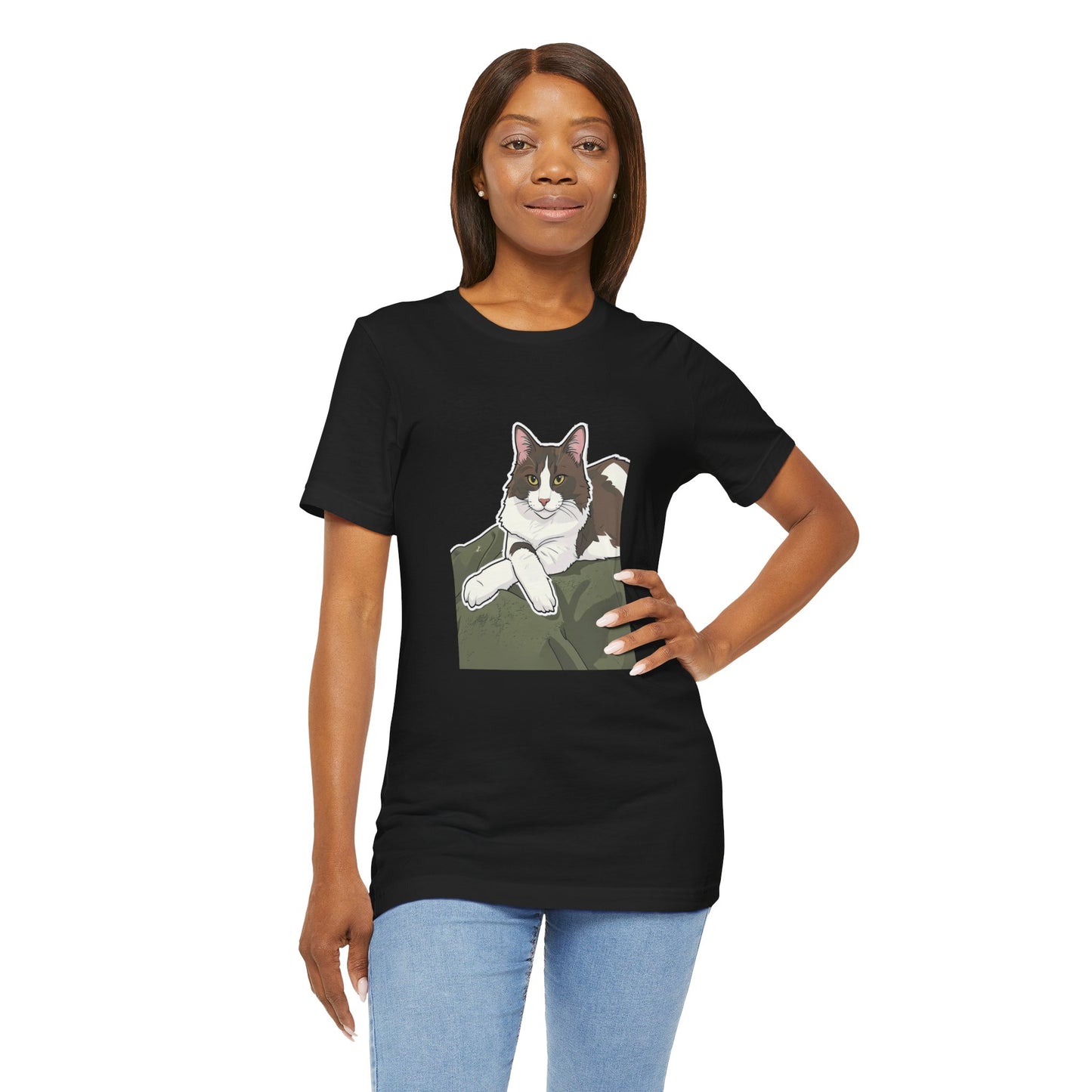 Unisex Jersey Short Sleeve Tee - Judgy Face in Midnight (S)