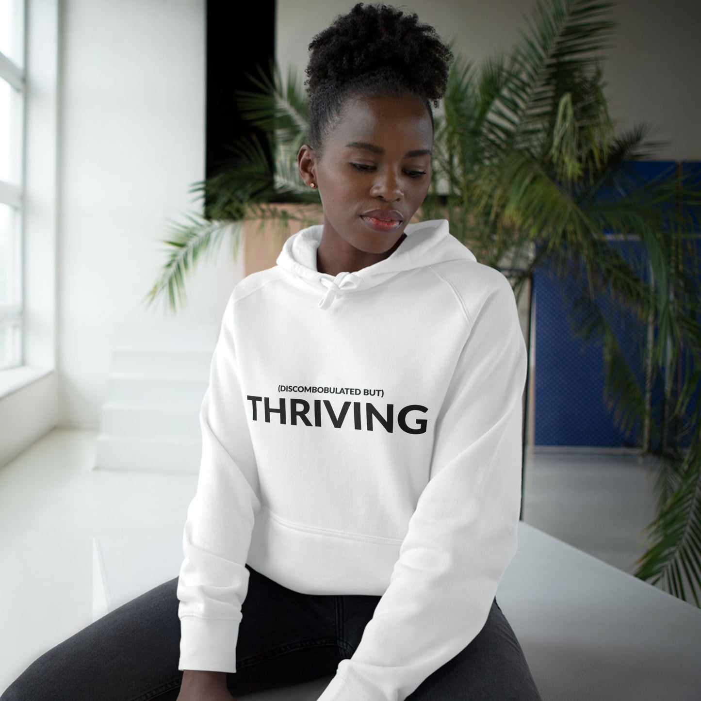 Unisex Supply Hoodie - Discombobulated But Thriving in Cloud (L)