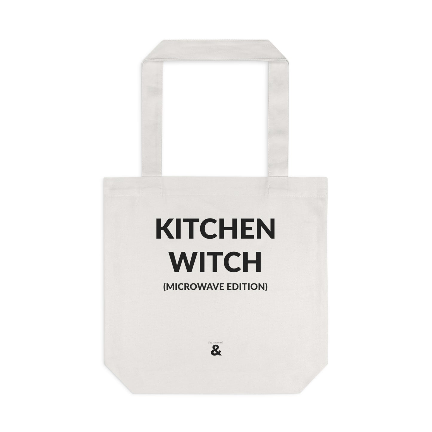 Oat Cotton Tote Bag - Kitchen Witch (Microwave Edition)