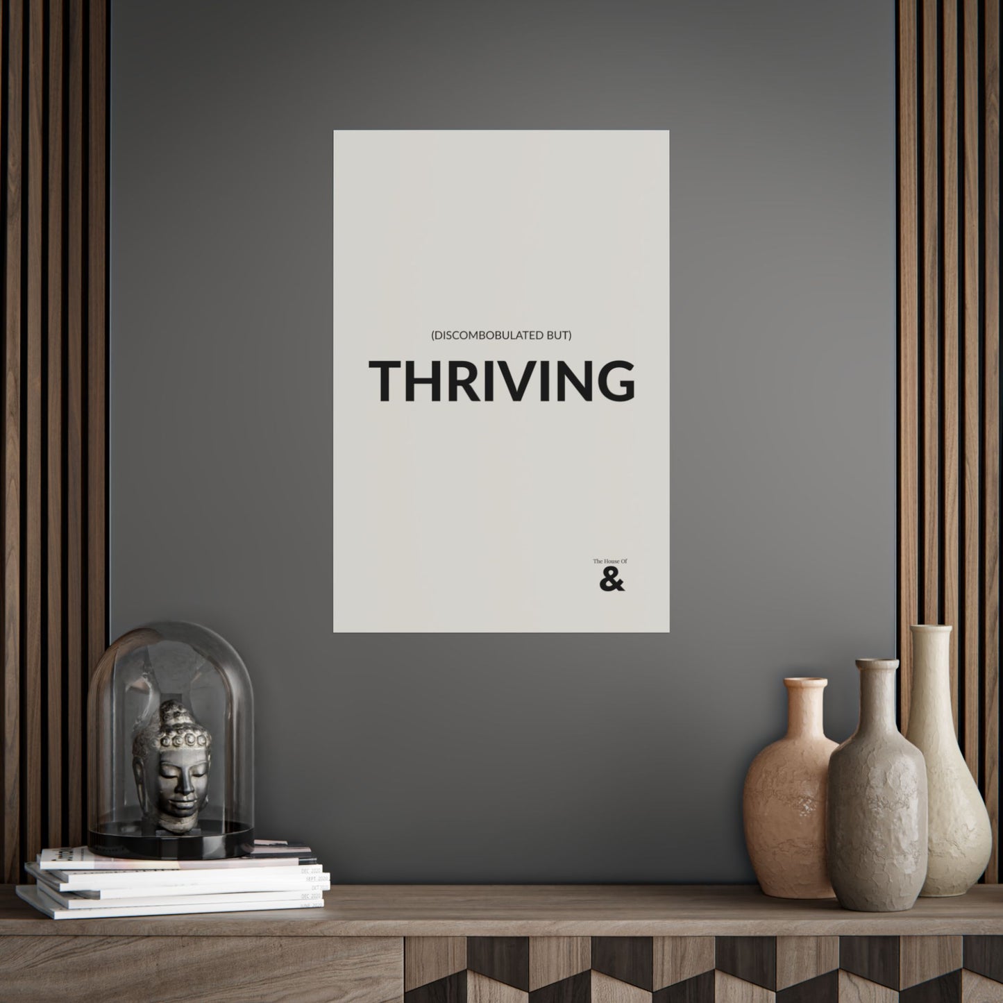 Unframed Poster - Discombobulated But Thriving in Storm Cloud