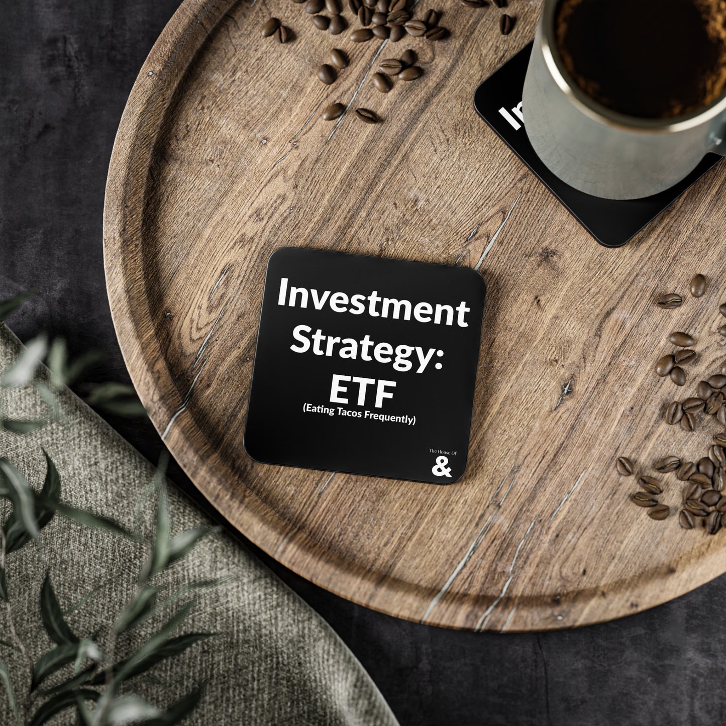 Coaster - My Investment Strategy: ETF - Taco (Black)