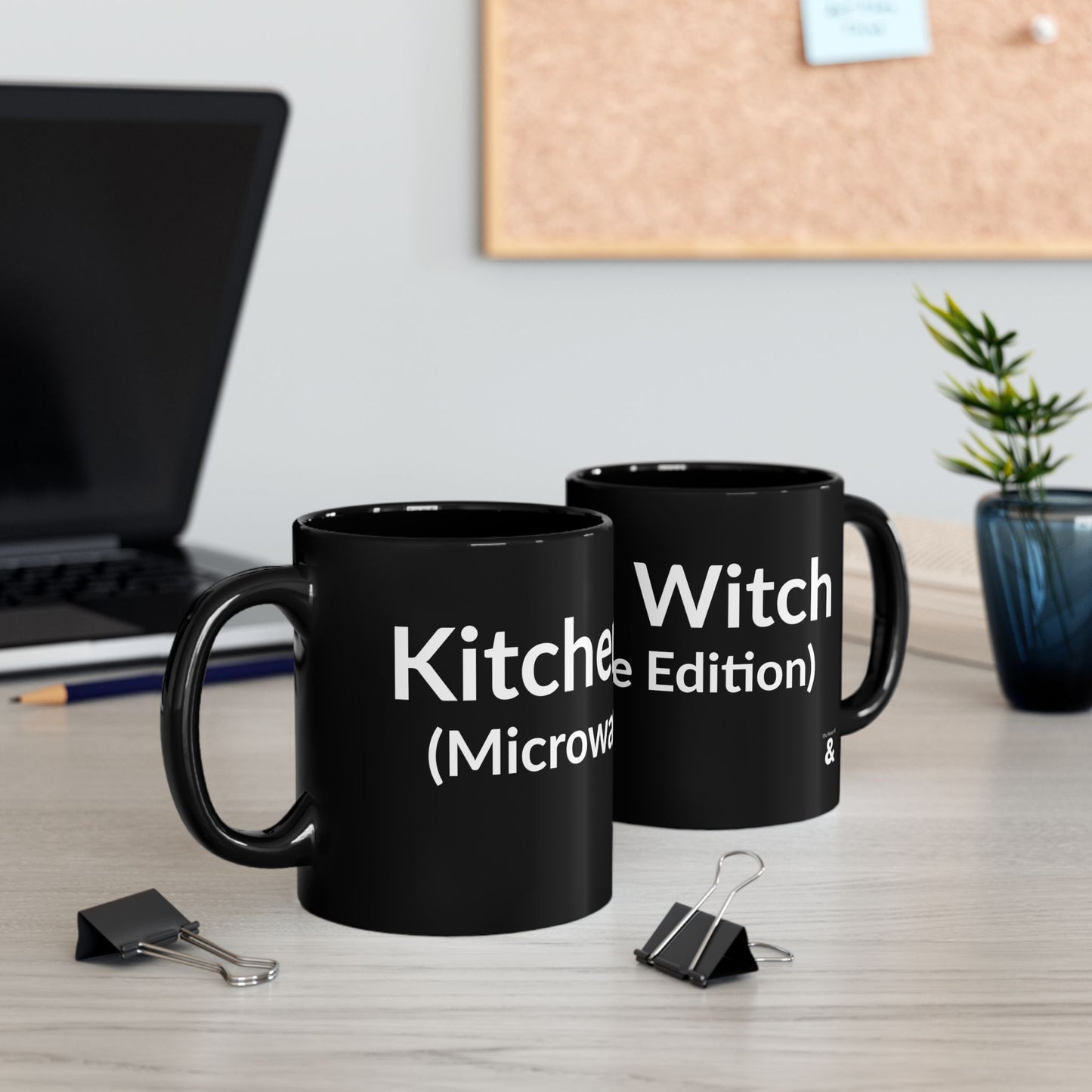 Black Mug - Kitchen Witch (Microwave Edition)