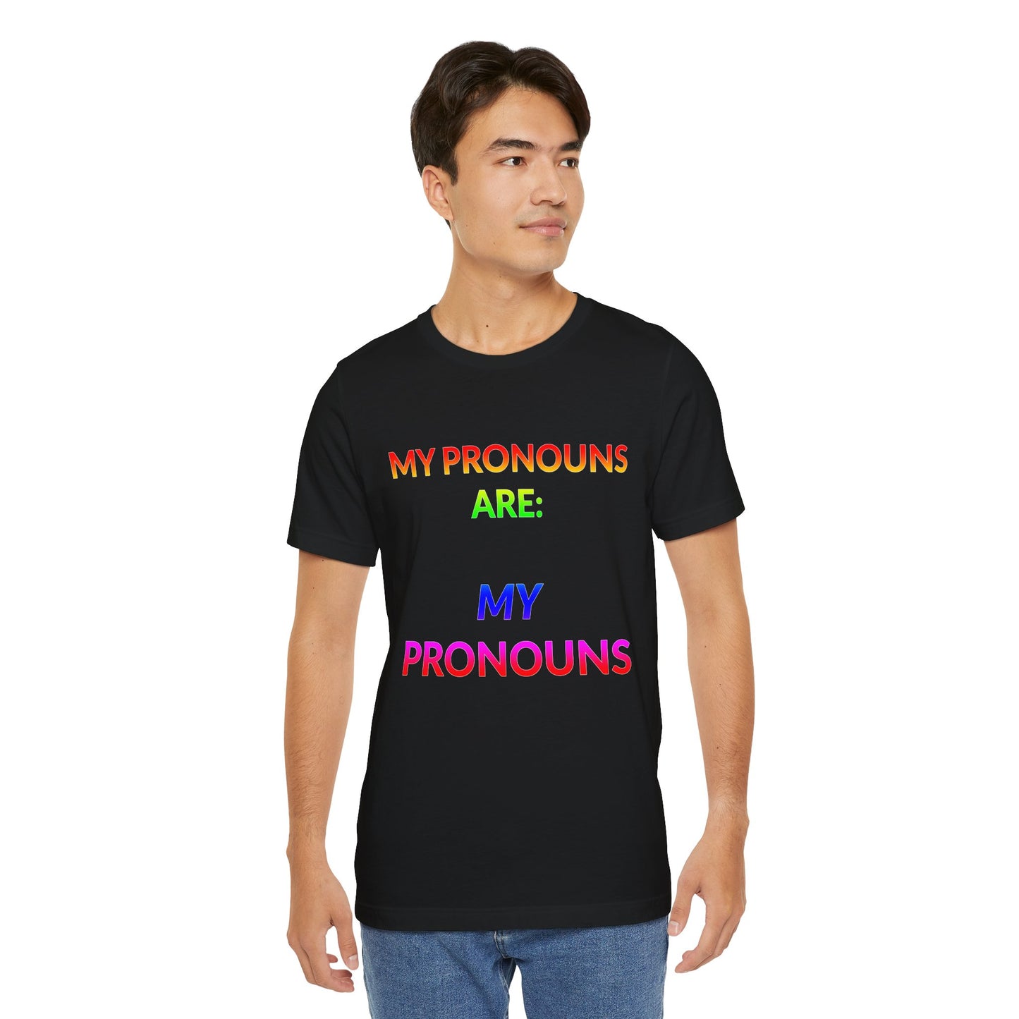 Unisex Jersey Short Sleeve Tee - My Pronouns Are MY Pronouns in Midnight (L)