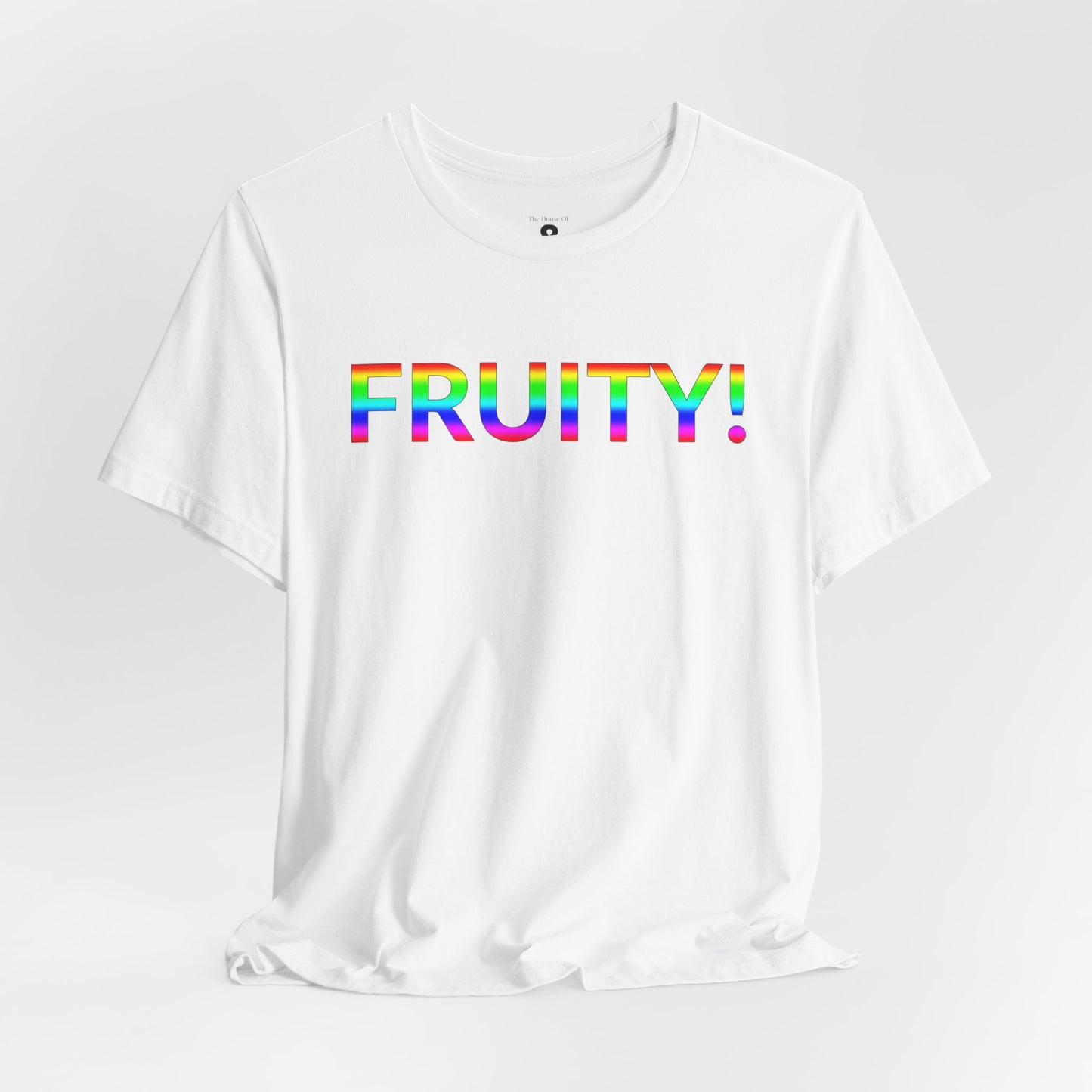 Unisex Jersey Short Sleeve Tee - Fruity! in Cloud (L)