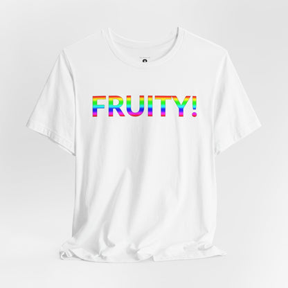 Unisex Jersey Short Sleeve Tee - Fruity! in Cloud (L)