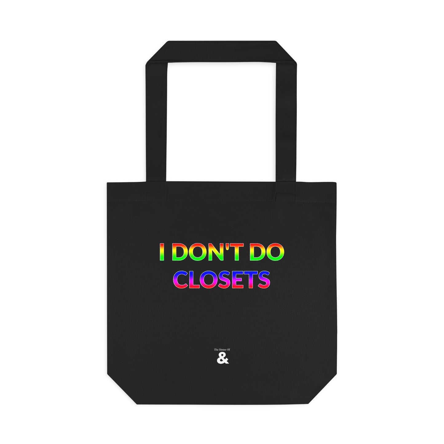 Midnight Cotton Tote Bag - I Don't Do Closets (Pride Collection)