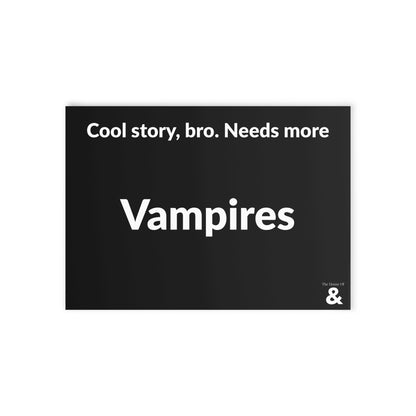 Boutique Gift & Collectible Card - Vampires (One-sided print in Midnight)