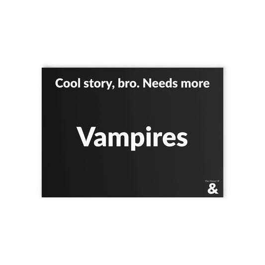Boutique Gift & Collectible Card - Vampires (One-sided print in Midnight)