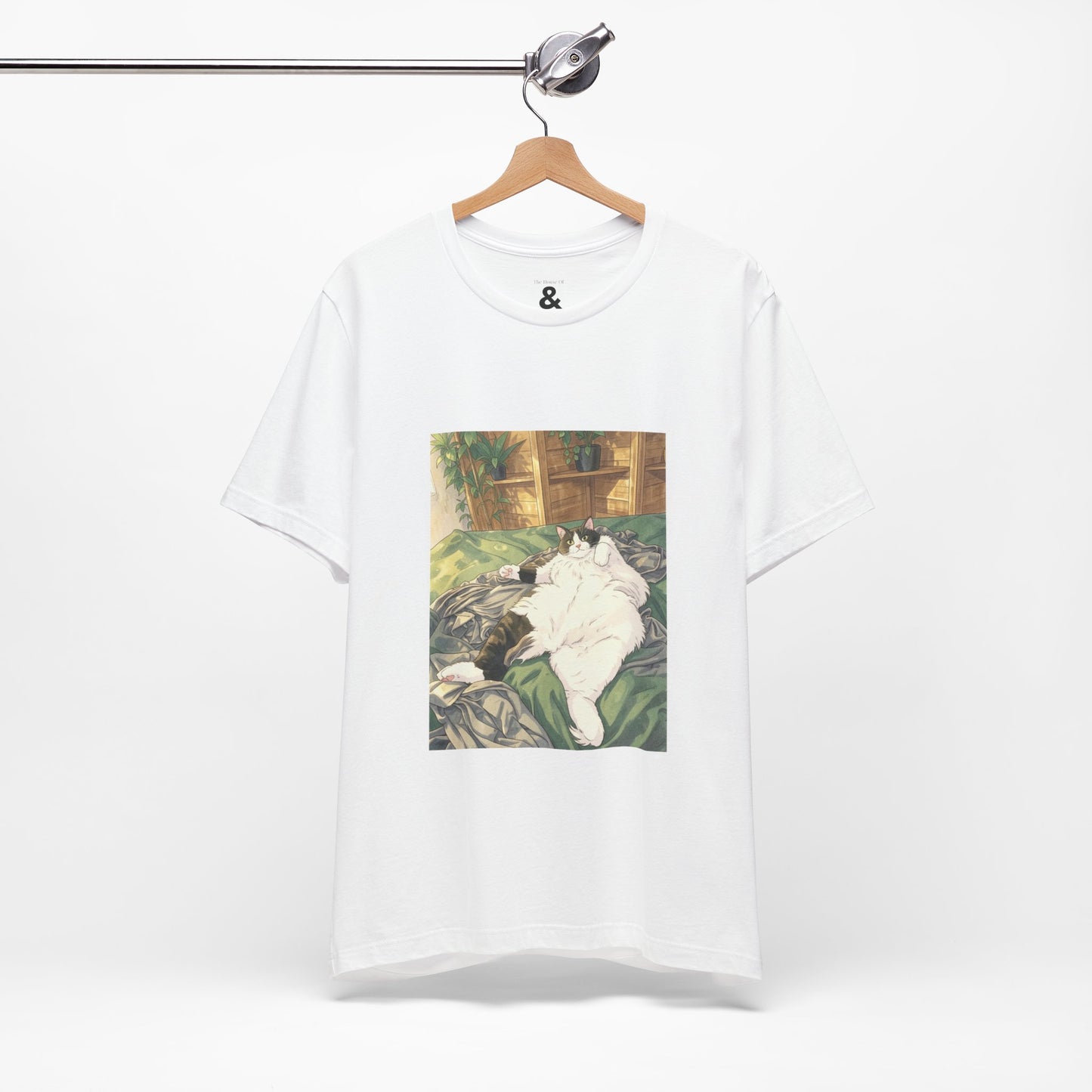 Unisex Jersey Short Sleeve Tee - Poser in Cloud (S)