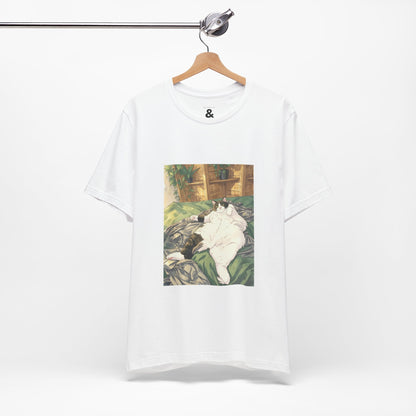 Unisex Jersey Short Sleeve Tee - Poser in Cloud (L)