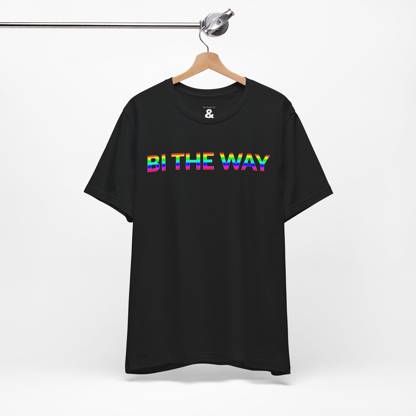Unisex Jersey Short Sleeve Tee - Bi The Way in Midnight (L)