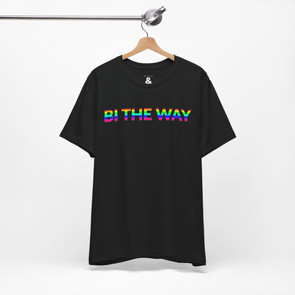 Unisex Jersey Short Sleeve Tee - Bi The Way in Midnight (L)