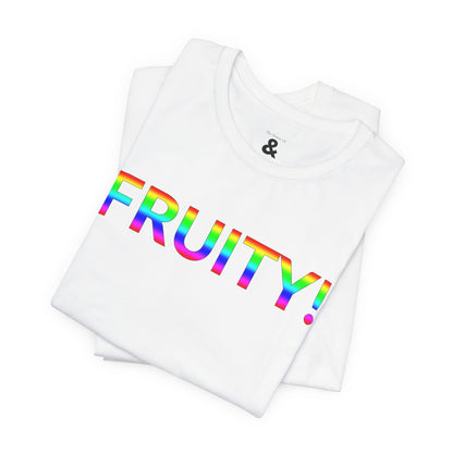 Unisex Jersey Short Sleeve Tee - Fruity! in Cloud (L)