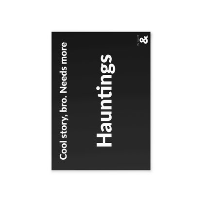Boutique Gift & Collectible Card - Hauntings (One-sided print in Midnight)