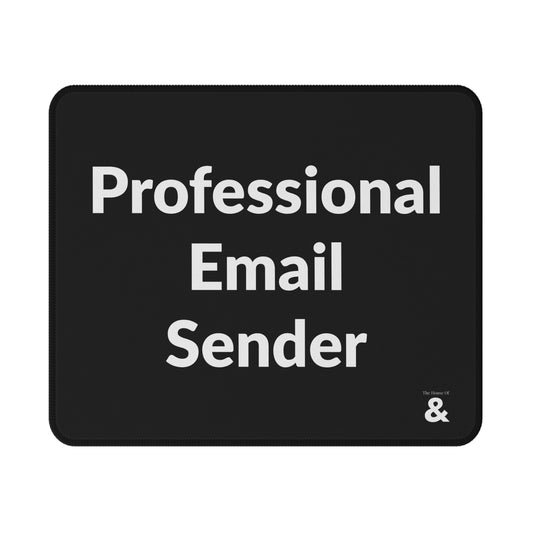 Non-Slip Gaming Mouse Pad - Professional Email Sender (Black)