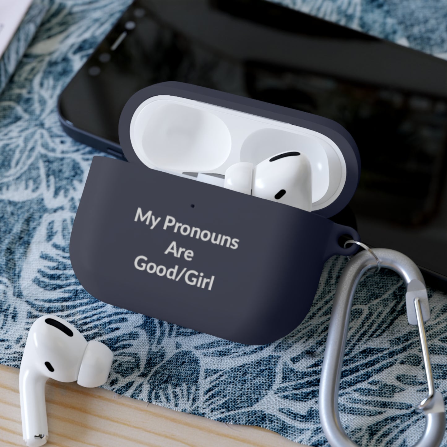 AirPods Pro Case Cover - Good/Girl - White Text