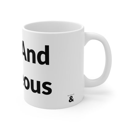 White Ceramic Coffee Cup - Deaf And Gorgeous