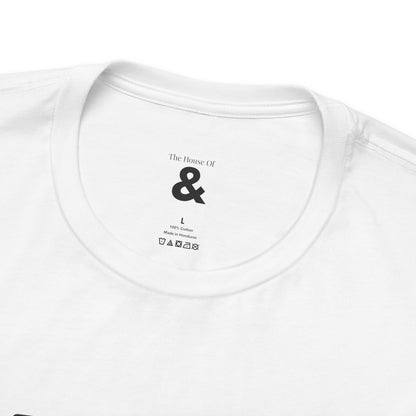 Unisex Jersey Short Sleeve Tee - My Cat Let Me Out in Cloud (L)