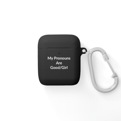 AirPods Case Cover - Good/Girl - White Text