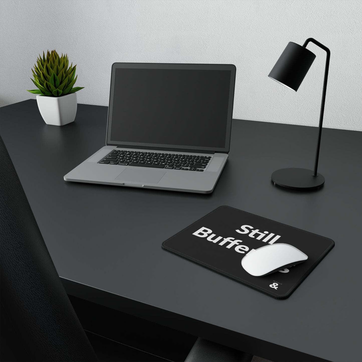 Non-Slip Gaming Mouse Pad - Still Buffering (Black)