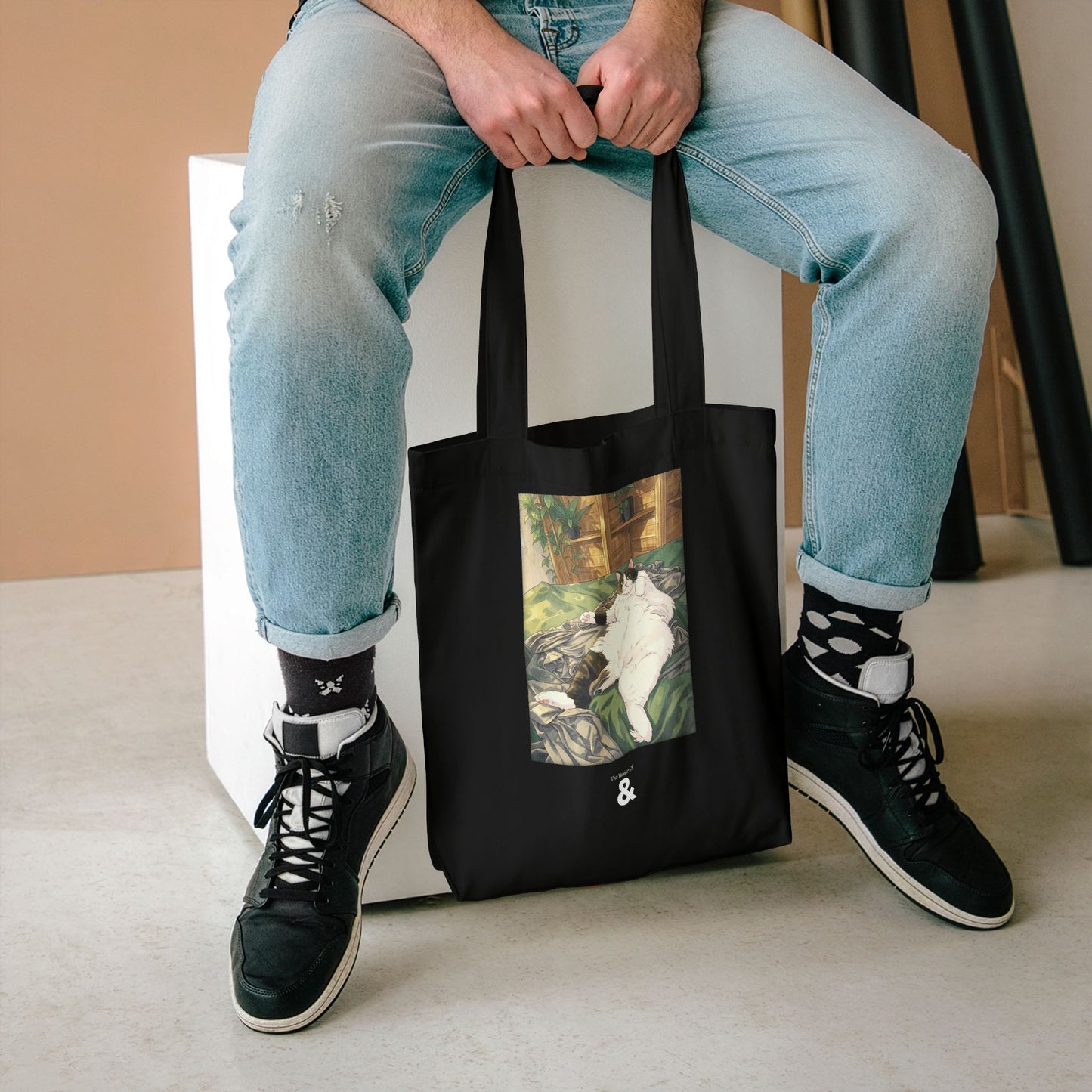 Midnight Cotton Tote Bag - Poser