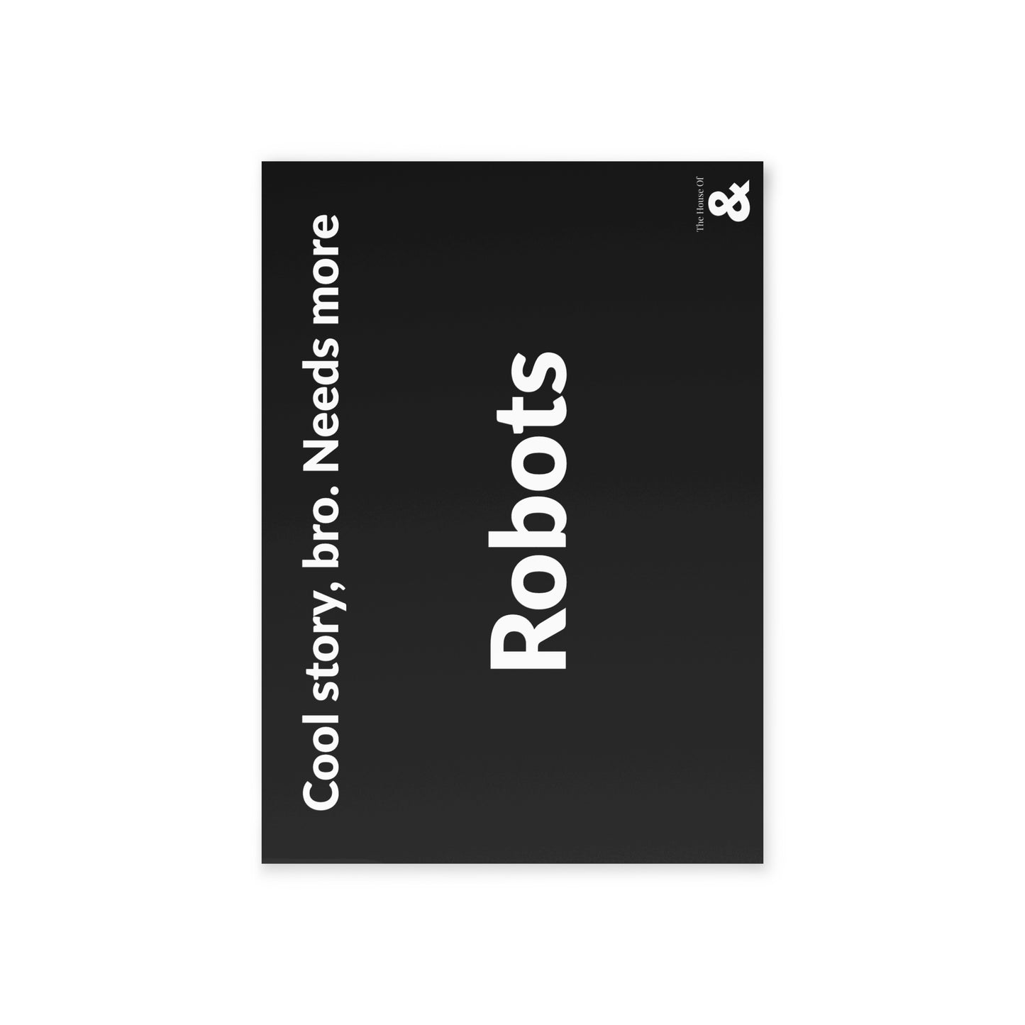 Boutique Gift & Collectible Card - Robots (One-sided print in Midnight)