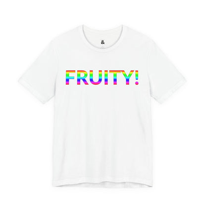 Unisex Jersey Short Sleeve Tee - Fruity! in Cloud (M)