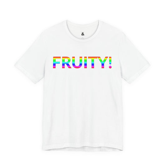 Unisex Jersey Short Sleeve Tee - Fruity! in Cloud (M)