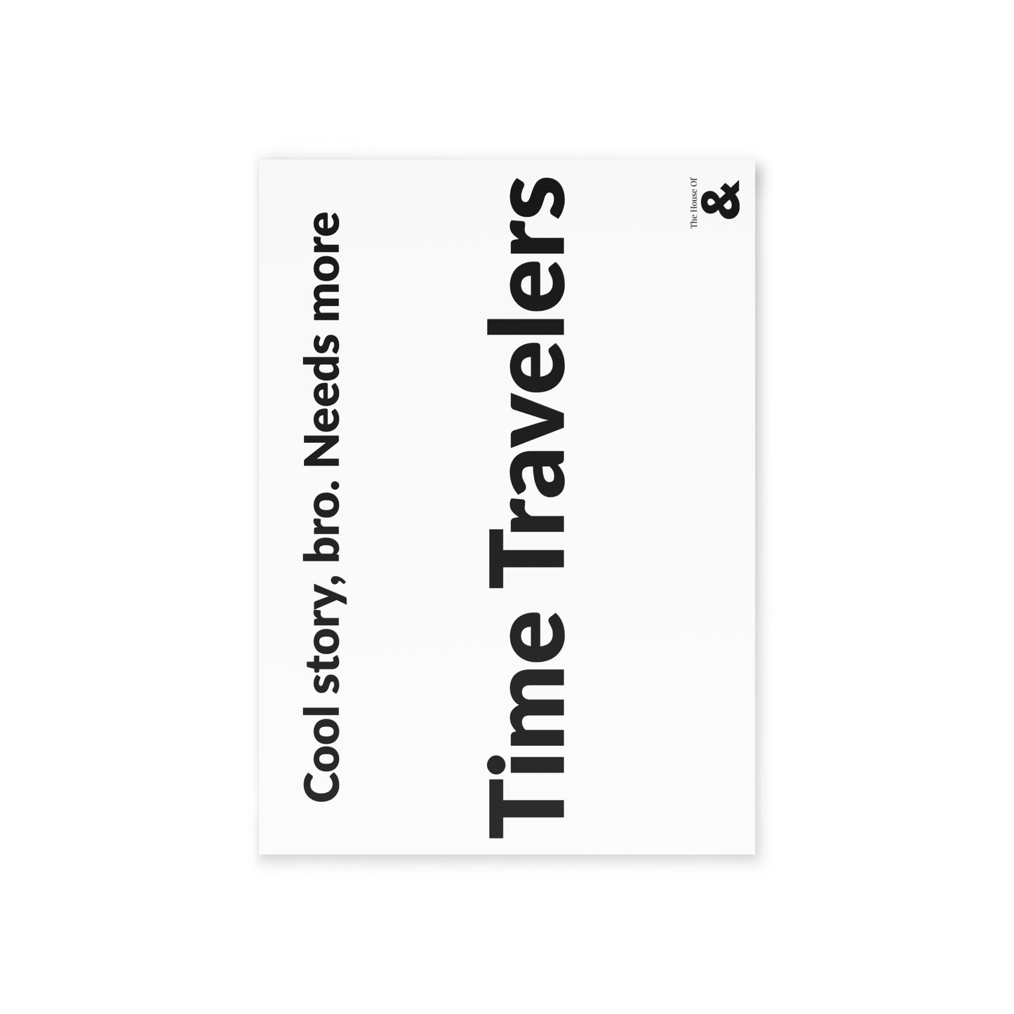 Boutique Gift & Collectible Card - Time Travelers (One-sided print in Cloud)