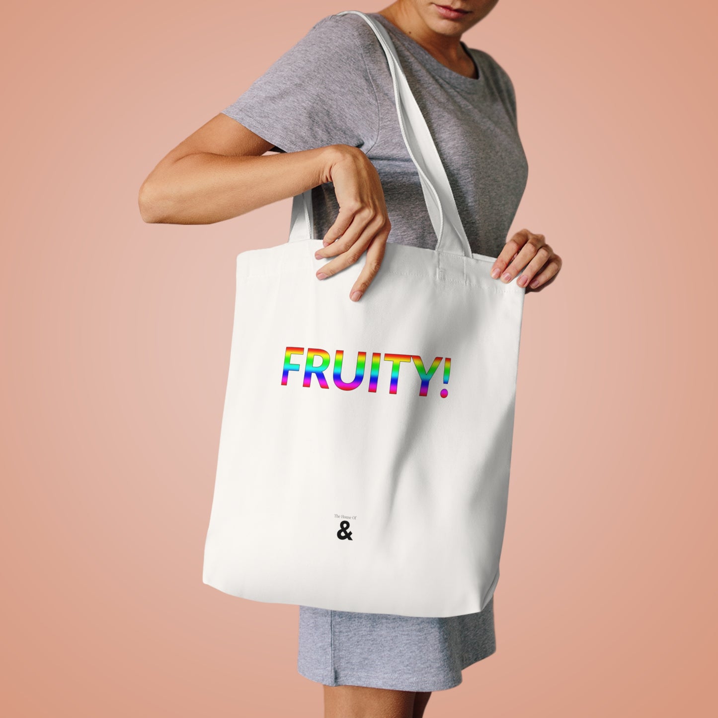 Oat Cotton Tote Bag - Fruity! (Pride Collection)
