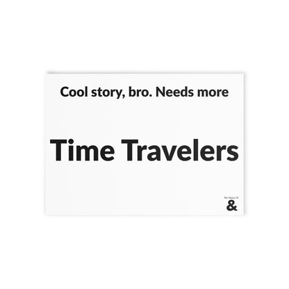Boutique Gift & Collectible Card - Time Travelers (One-sided print in Cloud)