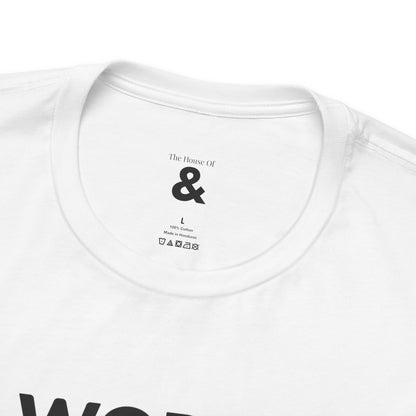 Unisex Jersey Short Sleeve Tee - World Domination Or Lunch? in Cloud (S)