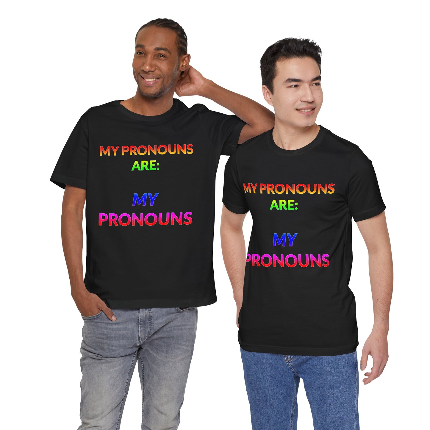 Unisex Jersey Short Sleeve Tee - My Pronouns Are MY Pronouns in Midnight (L)