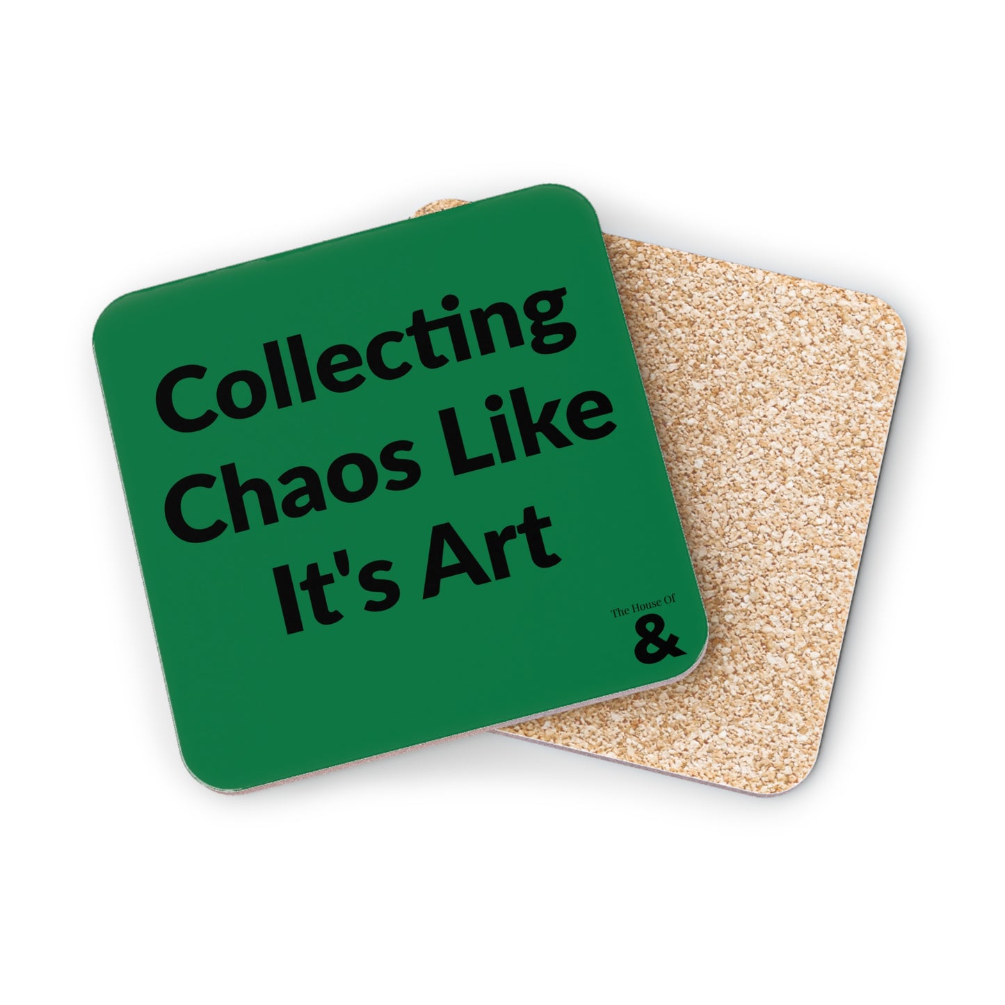 Coaster - Collecting Chaos Like It's Art (Dark Green)